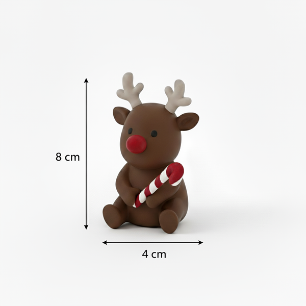 Rendier met zuurstok uit de kerstkampvuurset